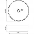 Раковина-чаша Omoikiri Mira-PO 4972070 40,5x40,5 см, накладная, портвейн
