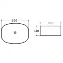 Раковина 50x38 см Vincea VBS-305