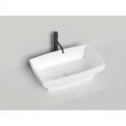 Раковина-чаша Salini S-Sense Gloria 04 1102104G 60x38 см, накладная, белый глянец