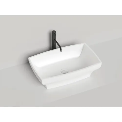 Раковина-чаша Salini S-Sense Gloria 04 1102104G 60x38 см, накладная, белый глянец