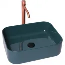 Раковина-чаша Plumberia Selection IXO XO5038PL 50x38 см, накладная, сине-зеленый глянец