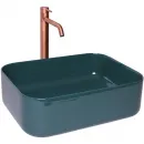 Раковина-чаша Plumberia Selection IXO XO5038PL 50x38 см, накладная, сине-зеленый глянец