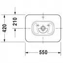 Раковина 55x43 см Duravit ME by Starck 0334520000