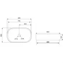 Раковина 80x40 см Abber Bequem AC2110MW