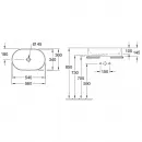 Раковина 56x36 см Villeroy & Boch Collaro 4A1956R1