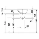 Раковина 42x42 см Duravit ME by Starck 0333420000