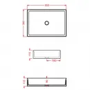 Раковина 55x38 см Artceram Scalino SCL002 17 00
