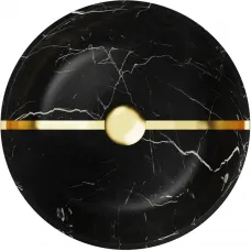 Раковина-чаша Omoikiri Hitomi-BL Marble 4972077 41x41 см, накладная, черный мрамор