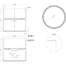 Раковина-чаша Salini S-Stone Armonia Round 03 130423M 45x45 см, накладная, белый матовый