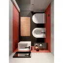Раковина 40x23 см GSI Kube X 9484011