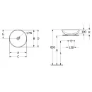 Раковина 42x42 см Villeroy & Boch Loop & Friends 4A460001