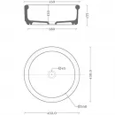 Раковина-чаша Artceram Brera BRL001 01 00 43x43 см, накладная, белый