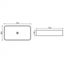 Раковина 70,5x38 см Ceramica Nova Element CN6054