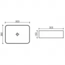 Раковина 50,5x38 см Ceramica Nova Element CN6052MW