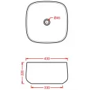 Раковина 43x43 см Artceram Cognac COL006 05 00