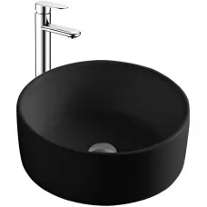 Раковина-чаша Aquatek AQ5118-MB 40x40 см, накладная, черный матовый