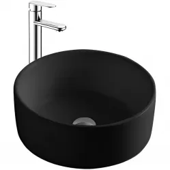 Раковина-чаша Aquatek AQ5118-MB 40x40 см, накладная, черный матовый