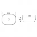 Раковина 50x40 см BelBagno BB1302-H301