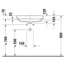 Раковина 60x40 см Duravit Happy D.2 Plus 2359601300