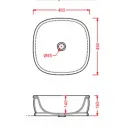 Раковина 45x45 см Artceram Azuley AZL001 01 00 bi*0