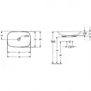 Раковина 56x38 см Villeroy & Boch Loop & Friends 4A490001