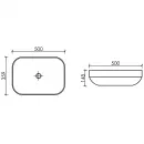 Раковина 50x35,9 см Ceramica Nova Element CN6055MW