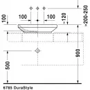 Раковина 60x38 см Duravit DuraStyle 0349600000