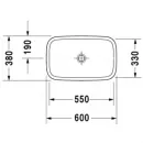 Раковина 60x38 см Duravit DuraStyle 0349600000