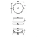 Раковина чаша 50x50 см Simas Sharp SH01bi*0