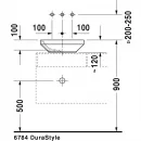 Раковина 43x43 см Duravit DuraStyle 0349430000