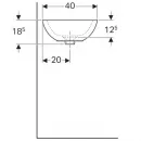 Раковина 56x40 см Geberit Citterio 500.542.01.1