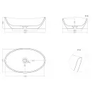 Раковина 56x34 см Salini S-Sense Noemi 1101103G