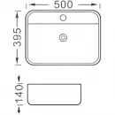Раковина-чаша Aquatek Вега AQ5506-MB 50x39,5 см, накладная, черный матовый