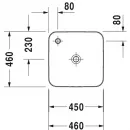 Раковина 46x46 см Duravit Cape Cod 2340460000