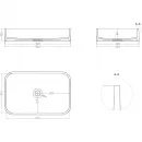 Раковина-чаша Salini S-Sense Callista 01 1101104GF3012 54,5x34,5 см, накладная, бежево-красный глянец