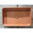 Раковина-чаша Salini S-Sense Callista 01 1101104GF3012 54,5x34,5 см, накладная, бежево-красный глянец
