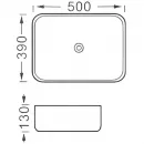 Раковина-чаша Aquatek Вега AQ5515-MB 50x39 см, накладная, черный матовый