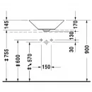 Раковина 53 см Duravit Starck 1 0408530000