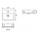 Раковина 43x36 см Wellsee Graceful Pro 150901000