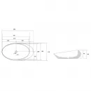 Раковина 49x31 см Abber Bequem AC2107Regen