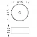 Раковина-чаша Aquatek Европа AQ5558-MB 41,5x41,5 см, накладная, черный матовый