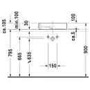 Раковина 47x47 см Duravit Starck 1 0387470027