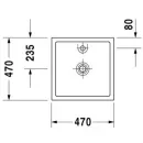 Раковина 47x47 см Duravit Starck 1 0387470027