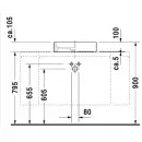 Раковина 47x47 см Duravit Starck 1 0387470027