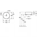 Раковина 40x40 см Villeroy & Boch Collaro 4A184001