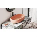 Раковина-чаша Salini S-Stone Luce 110721MF 69x39,5 см, накладная, покраска по RAL матовый полностью