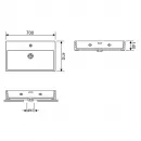 Раковина 70x41 см Wellsee Graceful Pro 150903000