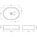 Раковина-чаша BelBagno BB1483 50x37 см, накладная, белый