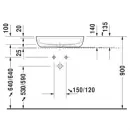 Раковина 60x40 см Duravit Luv 0380600000