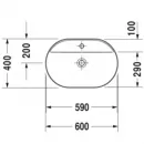 Раковина 60x40 см Duravit Luv 0380600000